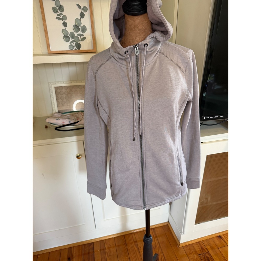 Kuhl Womens S Full Zip Fleece Hoodie Jacket Dusty Purple Lavender Outdoor Layer